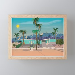 Palm Springs Vacation Home Framed Mini Art Print