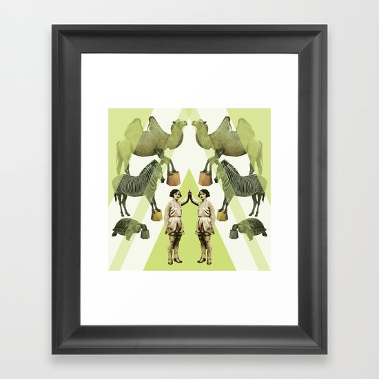 Circus Tattoo vintage Framed Art Print