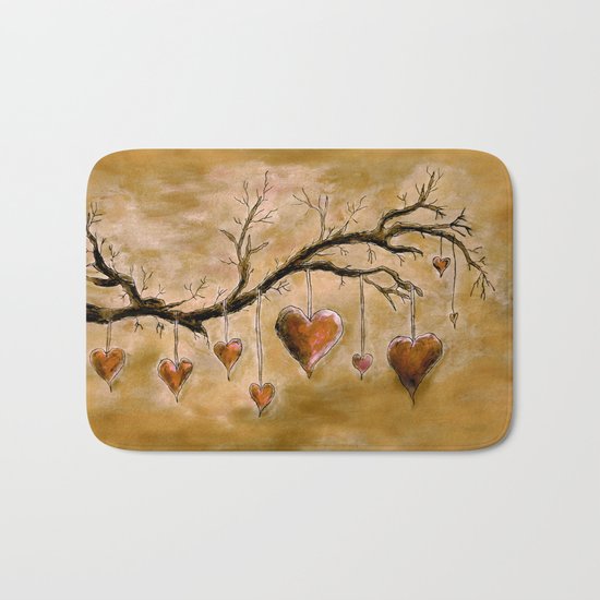 Der Liebesbaum (in Acryl) Bath Mat