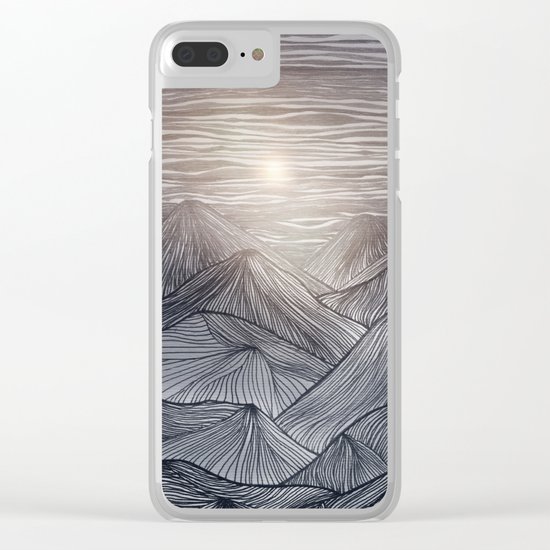 Lines in the mountains X Clear iPhone Case