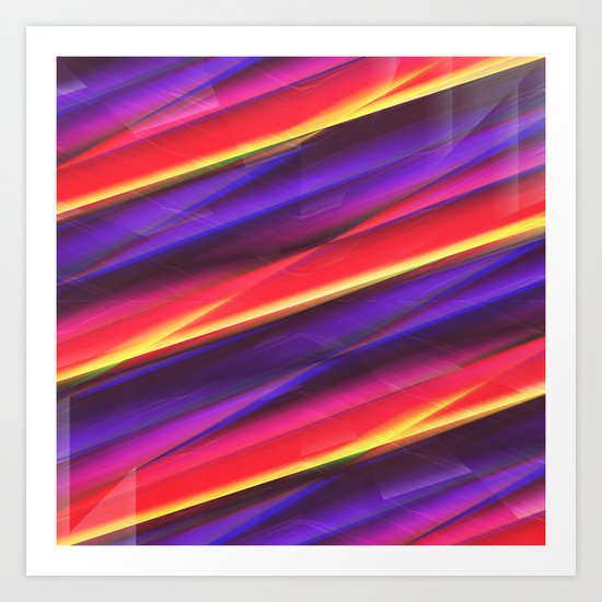 Pattern colorgradient purple Art Print