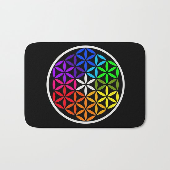 Secret flower of life Bath Mat