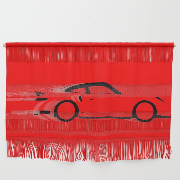 Fast Red Car Wall Hanging