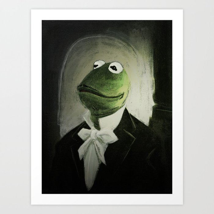 Sir Kermit Art Print