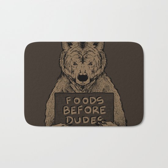 Foods Before Dudes Bath Mat