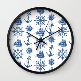 Ships Anchor Beach House Wall Clock