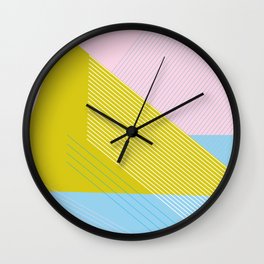 80s West Coast Colors Wall Clock