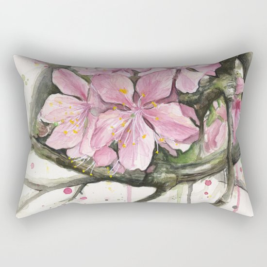 Cherry Blossom Rectangular Pillow