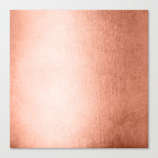 Simply Sweet Peach Coral Shimmer Canvas Print