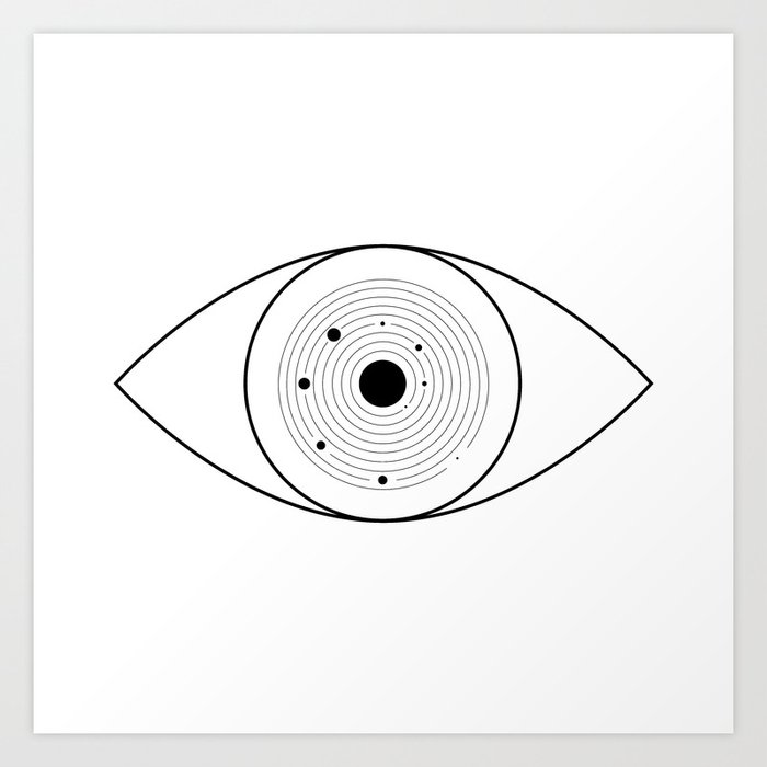 Cosmos eye Art Print