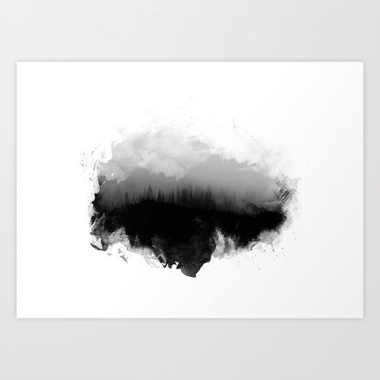 Deep into the forest Art Print