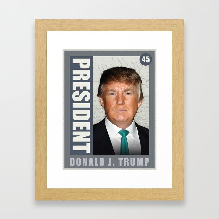 President Donald J Trump Framed Art Print By Politics Society6 President Donald J Trump Framed Art Print