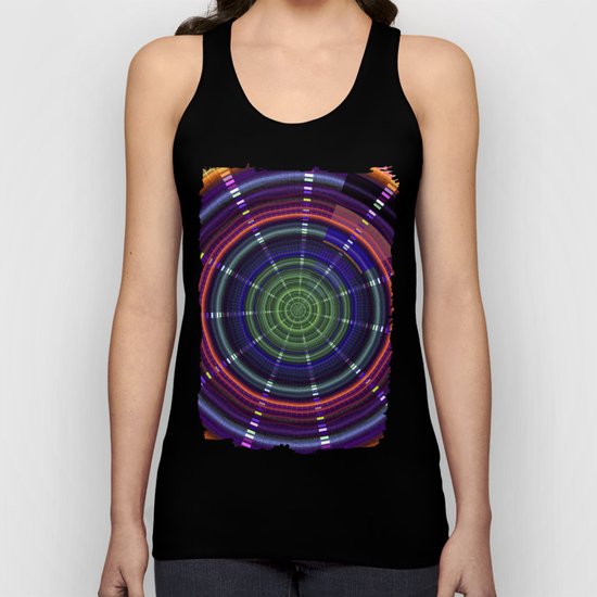 Dynamic mandala with tribal patetrns Unisex Tank Top
