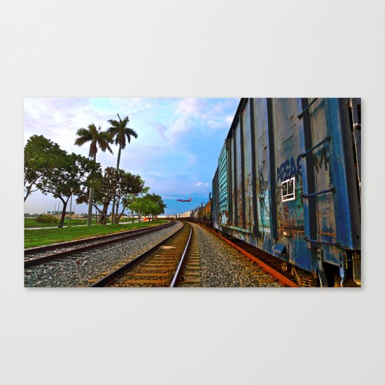 Planes, Trains, but no Automoblies Canvas Print