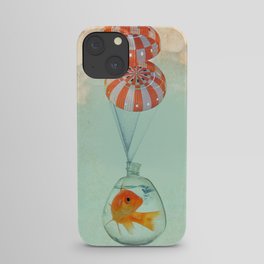 parachute goldfish iPhone Case
