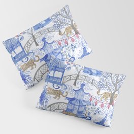 Party Leopards in the Pagoda Forest Pillow Sham