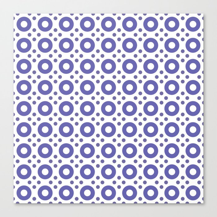Very Peri Circles & Dots #2 Canvas Print