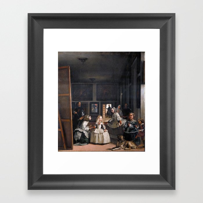 Diego Velazquez, Las Meninas, 1656 Masterpiece, Wall Art, Prints, Posters, Tshirts, Men, Women, Kids Framed Art Print