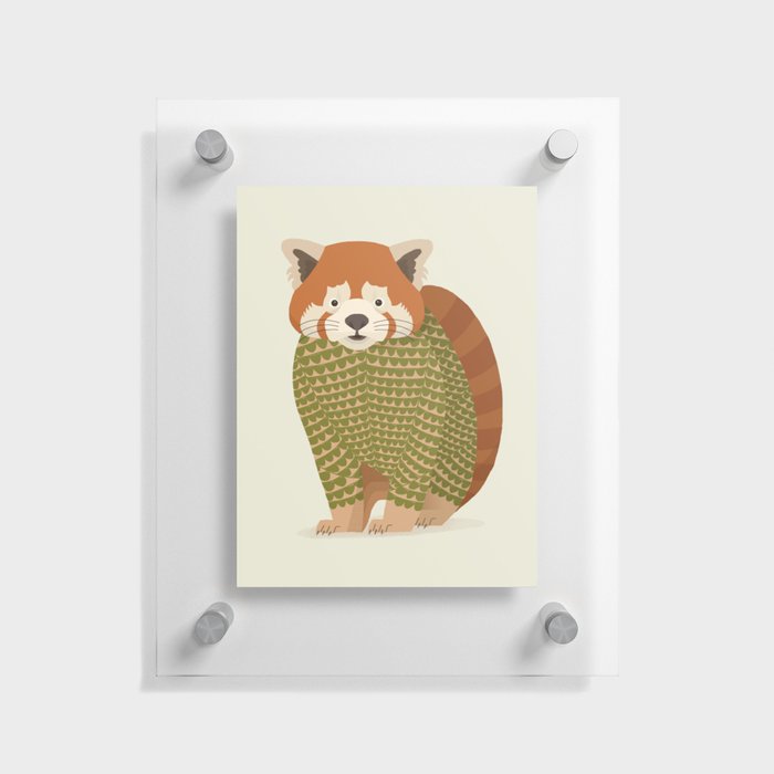 Whimsical Red Panda Floating Acrylic Print