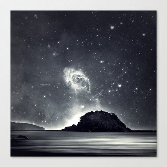 Island in the sea of eternity Canvas Print