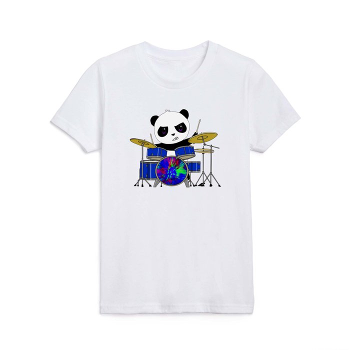 A Drumming Panda Kids T Shirt