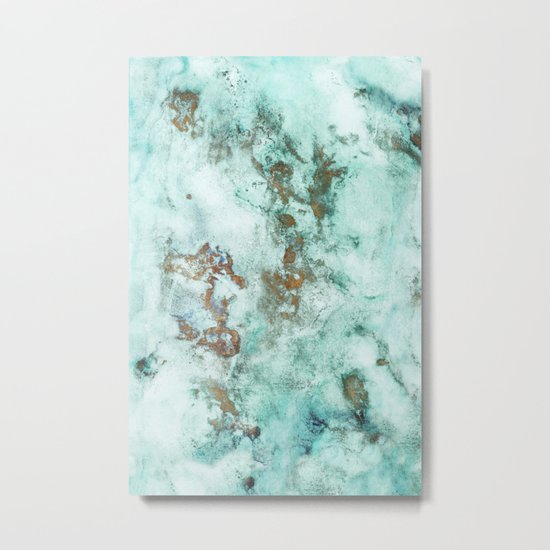 INKED INCEPTION - GOLD & ICE Metal Print