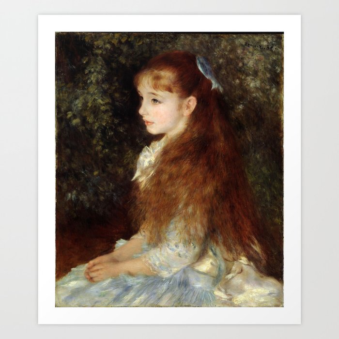 Pierre-Auguste Renoir - Portrait of Mademoiselle Irène Cahen d'Anvers Art Print