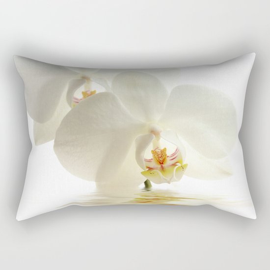 Orchid in a bath Rectangular Pillow