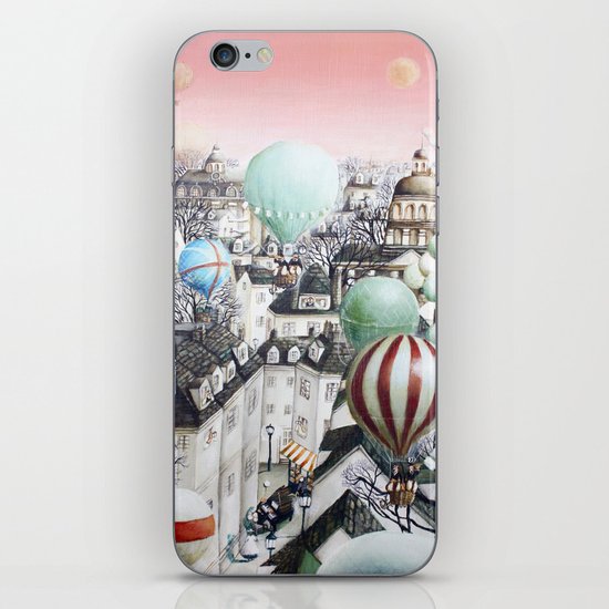 Balloon travel iPhone & iPod Skin
