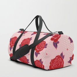 Red Rose Pop Art Duffle Bag