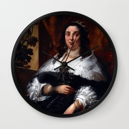 Jacob Jordaens Portrait of a Lady Wall Clock | Jacobjordaens, Woman, Oil, Portrait, Parrot, Bird, Lady, Renaissance, Flemish, Painting 