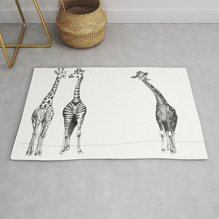 Funny Giraffes Rug
