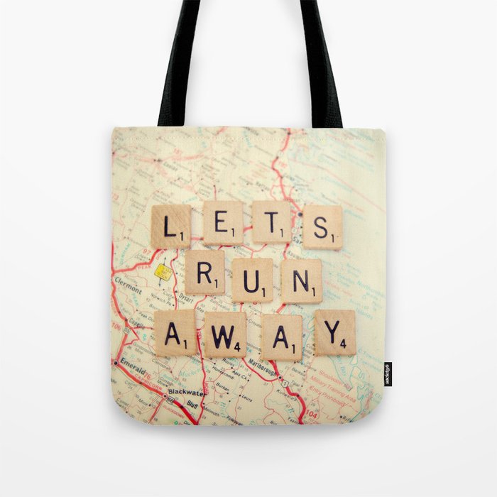 let's run away Tote Bag