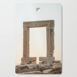 Sunset Portal | Ancient Greek Temple in the Sun | Summer and Travel Photography on the Cyclidic Islands of Greece Cutting Board