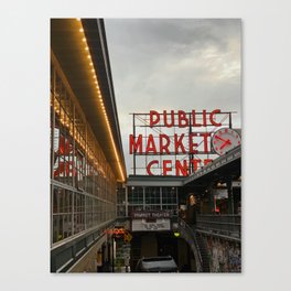 Seattle Public Market Center Canvas Print
