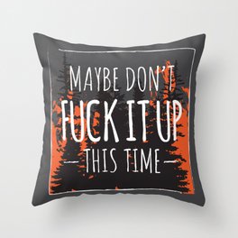 Don't eff it up Throw Pillow