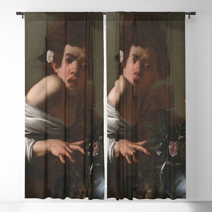  Caravaggio - Boy bitten by a Lizard Blackout Curtain