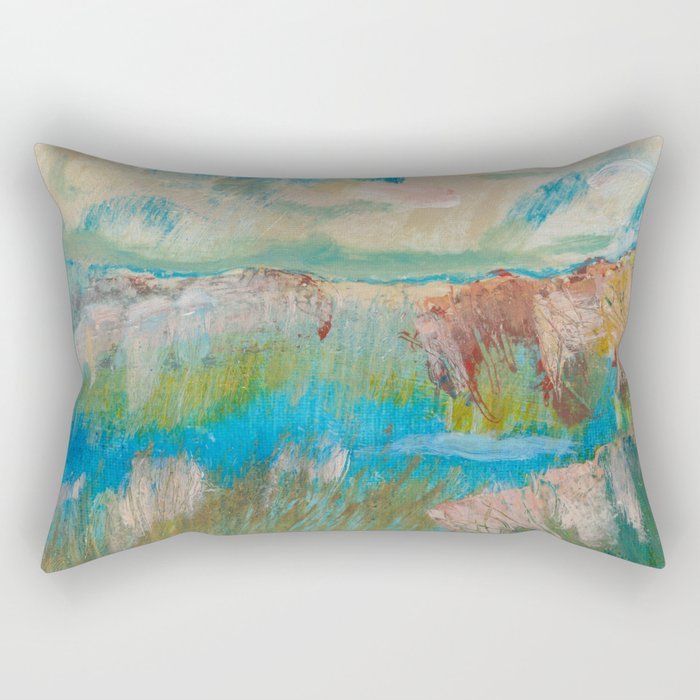 Alberta Spring Landscape / Dennis Weber of ShreddyStudio Rectangular Pillow
