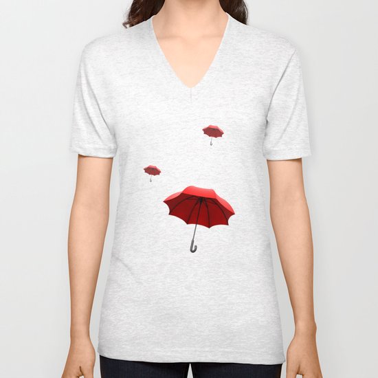 rising into the blue Unisex V-Neck