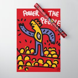 Power to the people Street Art Graffiti Manifesto Wrapping Paper