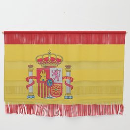 Spain Flag Print Spanish Country Pride Patriotic Pattern Wall Hanging