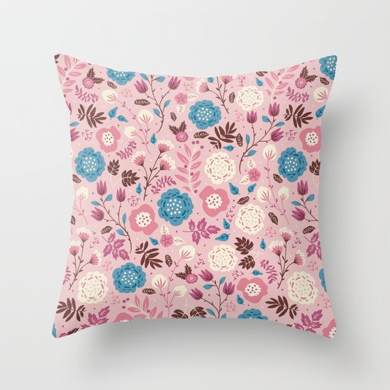 Pretty Pink Throw Pillow