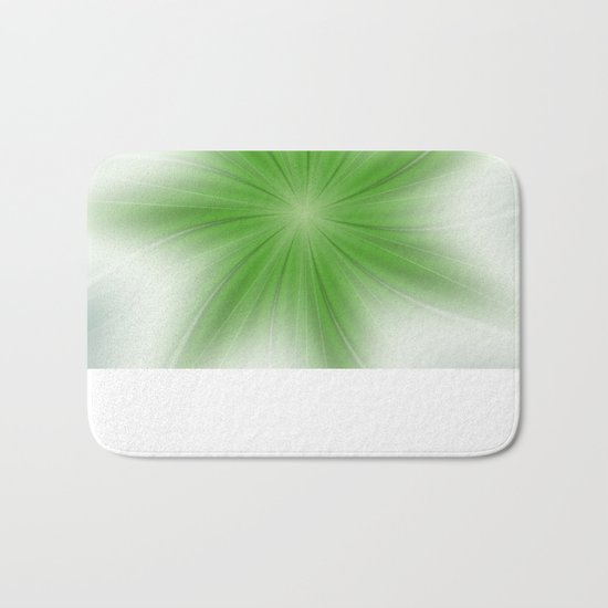 Life Begins Fractal Bath Mat