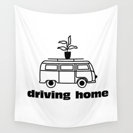 driving home Wall Tapestry