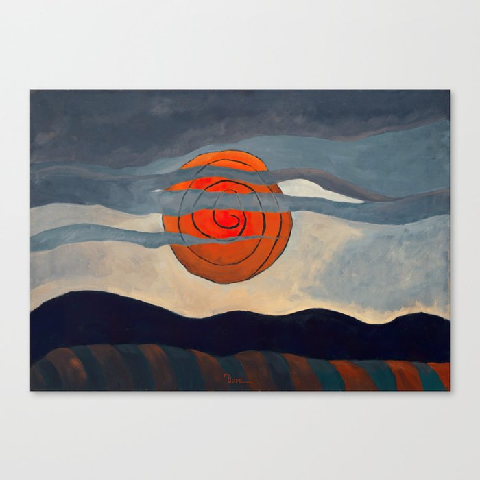 Red Sun - Arthur Dove Canvas Print