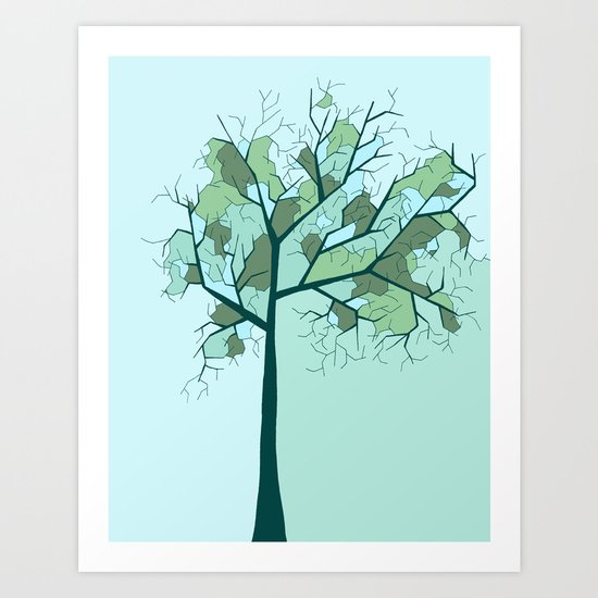 Lonely Tree Art Print