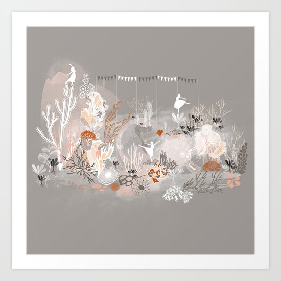 Three dancers Art Print