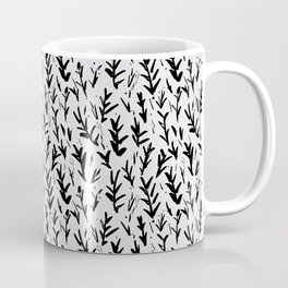 Sketched Floral Stems Coffee Mug