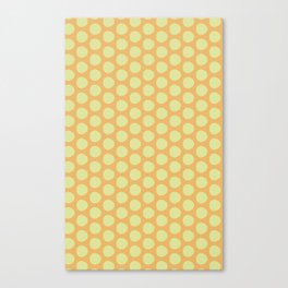 Yellow Dotted Pattern Canvas Print