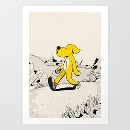 Out for a walk Art Print